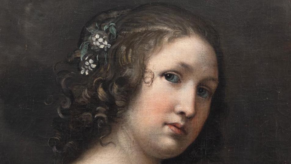 Jan Van Dalem ou Dalen (actif à Anvers vers 1630-1670), Portrait de femme au châle,... Découverte d’un tableau de Van Dalem