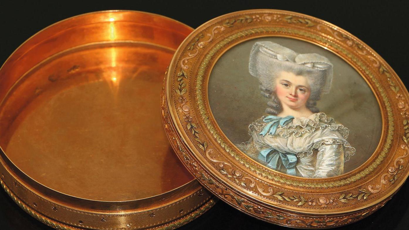 Paris, époque Louis XVI, entourage de Jean-Laurent Mosnier (1743-1808), Antoine-Louis... La précieuse boîte de la duchesse de Châtillon