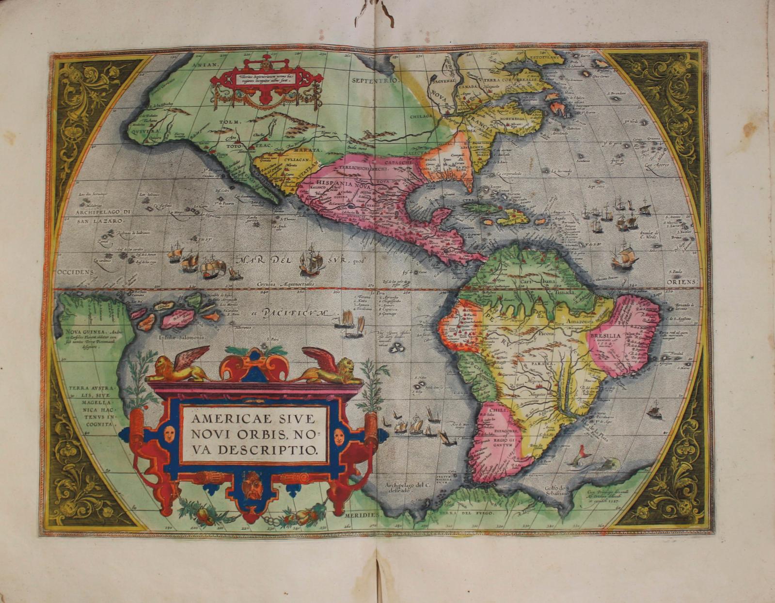 Un atlas de 1595  tout en couleurs 