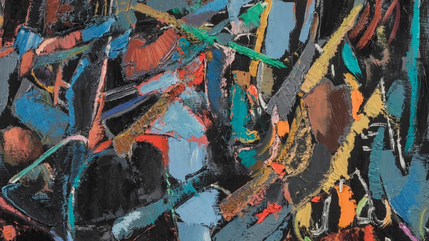 André Lanskoy (1902-1976), Cette nuit appartient à personne, 1971, toile, signée,... Lanskoy et Utrillo en haut de l’affiche