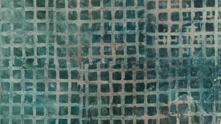 Jean-Pierre Pincemin (1944-2005), Composition géométrique, 1967-1968, huile sur toile... L’ode à l’abstraction des Reimpré