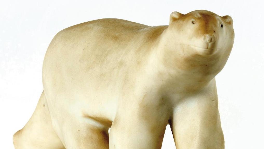 François Pompon (1855-1933), Polar Bear: Version Without Base with Right Paws Touching,... Margaret Louise Brozek: An American-Style Saga of Art