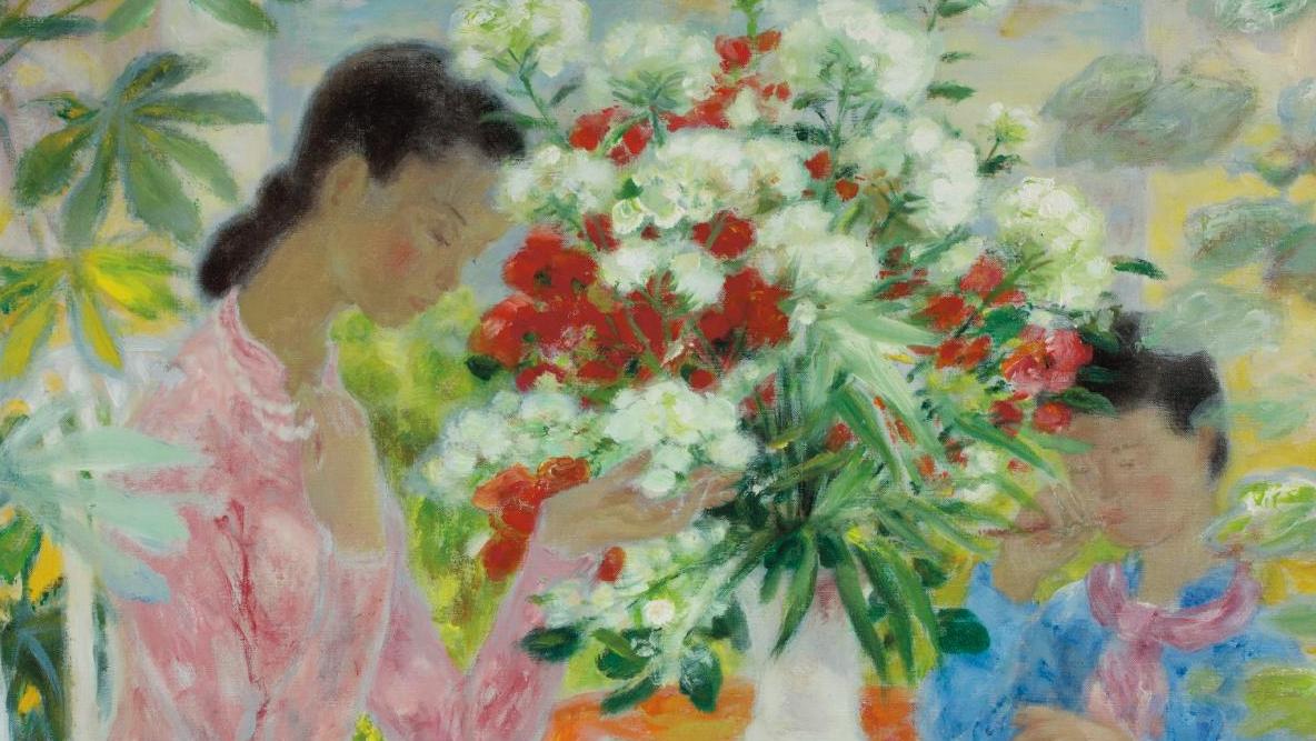 Lé Phô (1907-2001), La Lettre, huile sur toile, 74 x 92 cm. Estimation : 60 000/... Dernières nouvelles du Vietnam