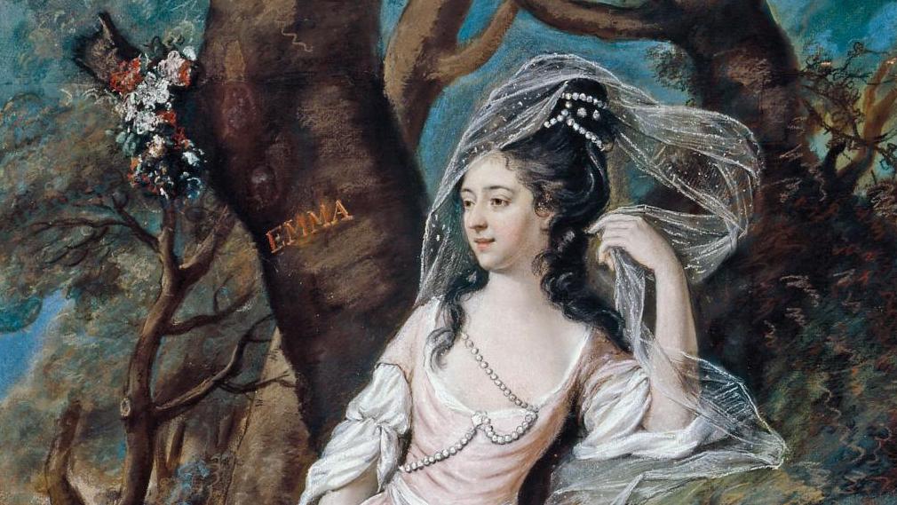 Hugh Douglas Hamilton (1739-1808), Portrait présumé de Lady Carhampton, née La Touche,... Le musée Cognacq-Jay expose ses pastels