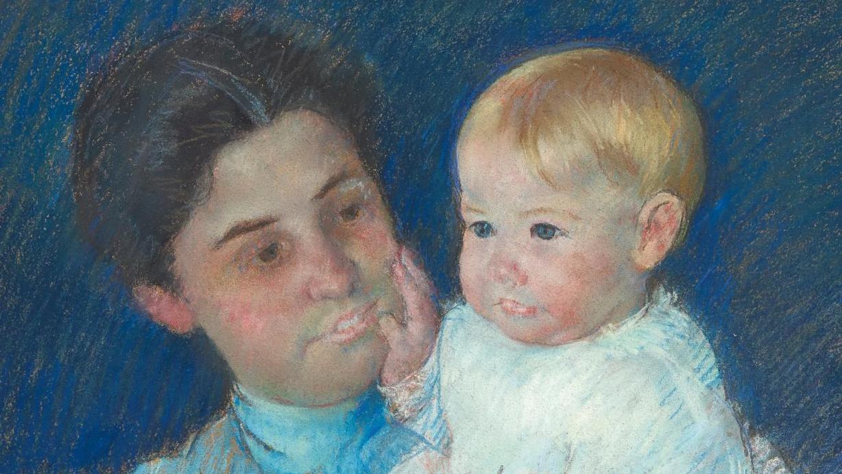 Mary Cassatt (1844-1926), Mrs. Harris Whittemore and Baby Helen, 1898, pastel sur... Mary Cassatt intime