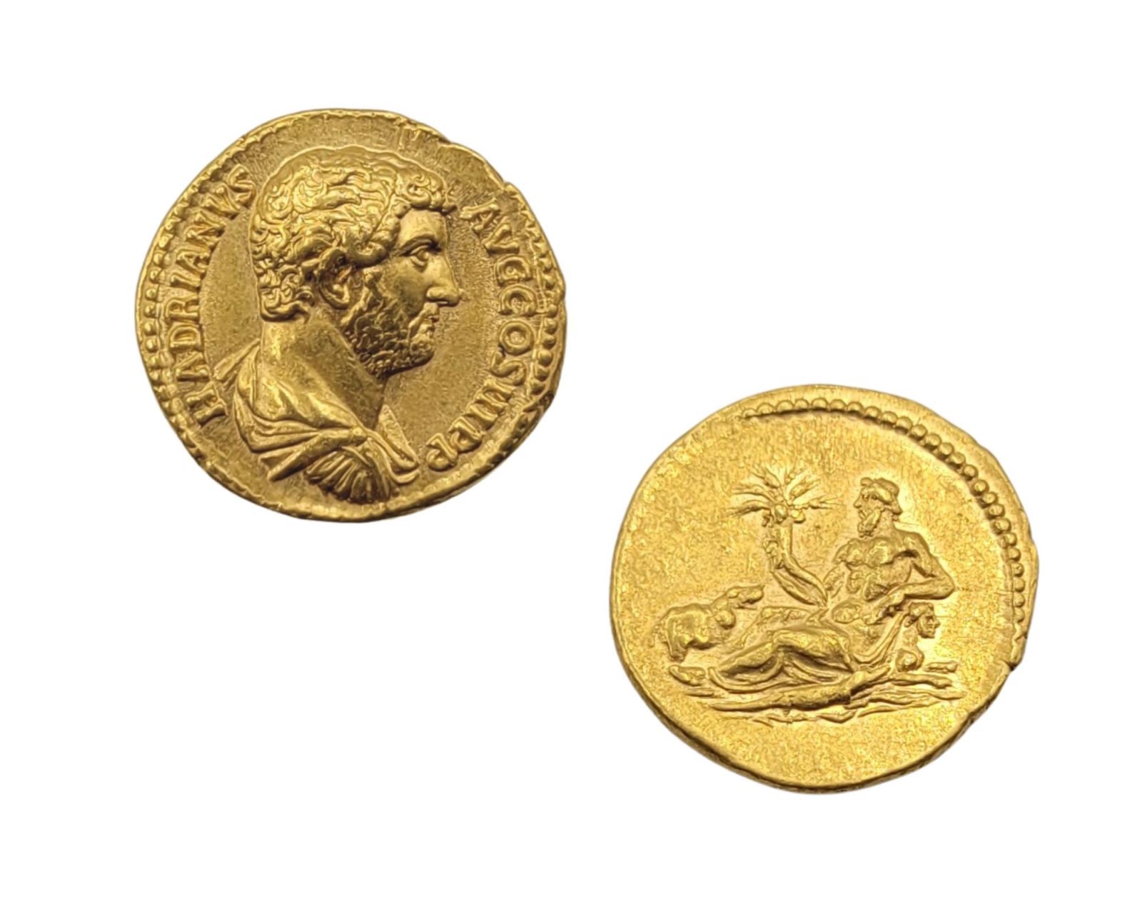 Hadrien et Marc-Aurèle sur monnaies d'or