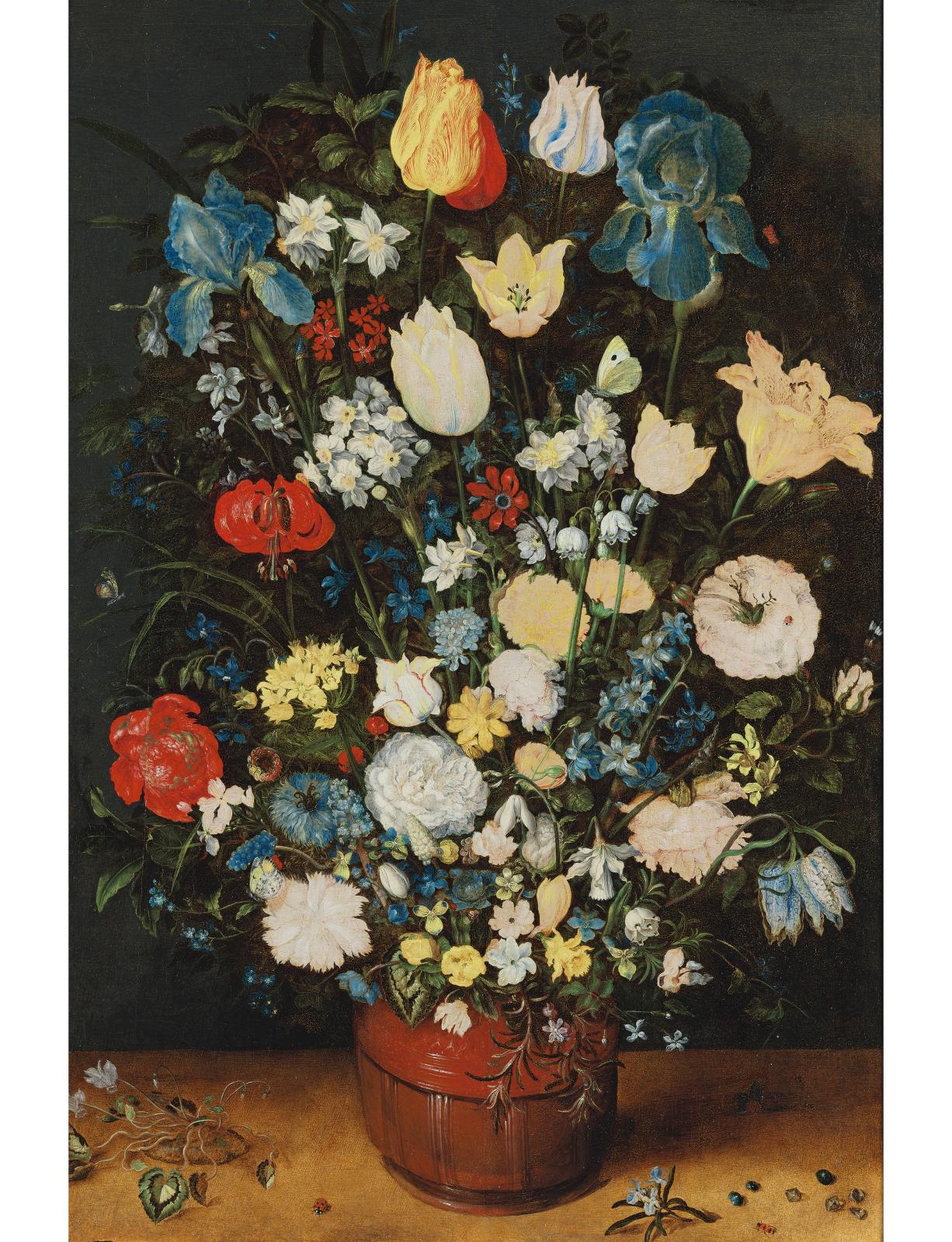Un grand vase de fleurs par Jan Bruegel l’Ancien