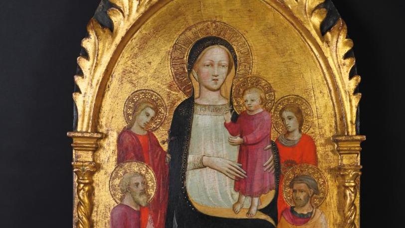 Lippo d’Andrea di Lippo (vers 1370 - av. 1451), Vierge à l’Enfant en trône entre... La peinture de dévotion selon Lippo d'Andrea 