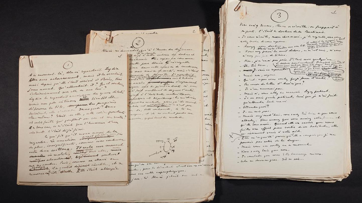 Pierre Drieu la Rochelle (1893-1945), Le Feu follet, manuscrit autographe complet,... Les archives de Drieu la Rochelle : originaux et manuscrits
