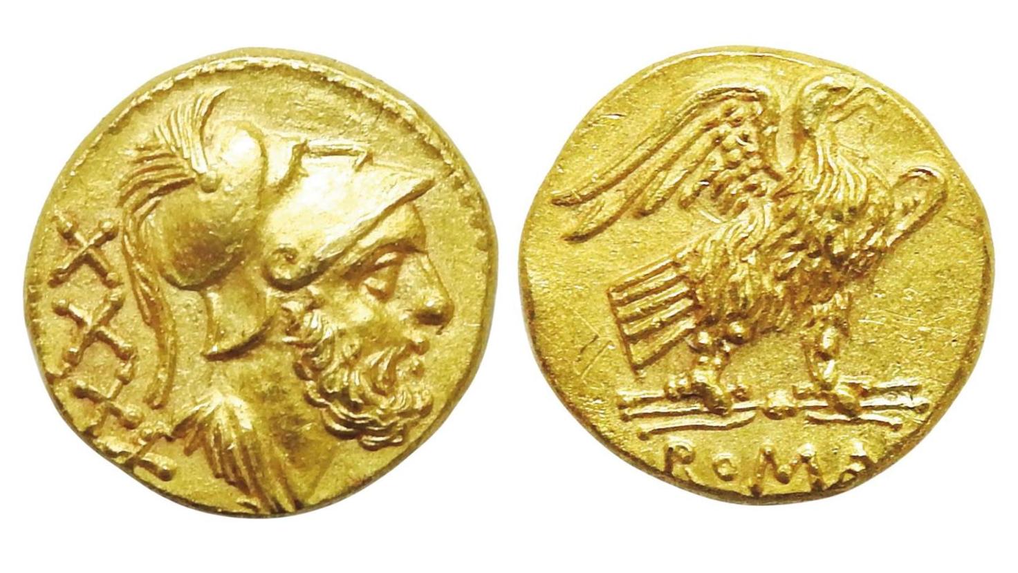 République romaine, deuxième guerre punique (218-202 av. J.-C.). Monnayage anonyme,... L’As des monnaies antiques
