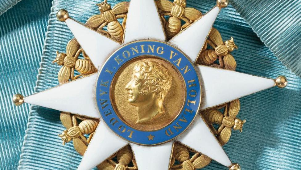 Royaume de Hollande, 1807. Bijou de grand-croix de l’Ordre royal de Hollande du baron... Des décorations pour le Royaume de Hollande