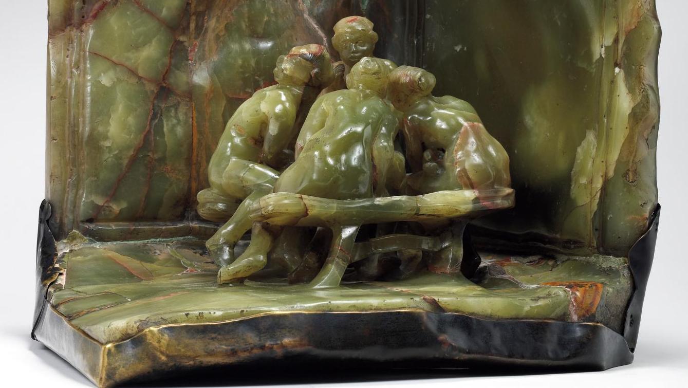 Camille Claudel (1864-1943), Les Causeuses, 1897, marbre-onyx, bronze, 45 x 42 x 39 cm,... Camille Claudel à l'Art Institute of Chicago