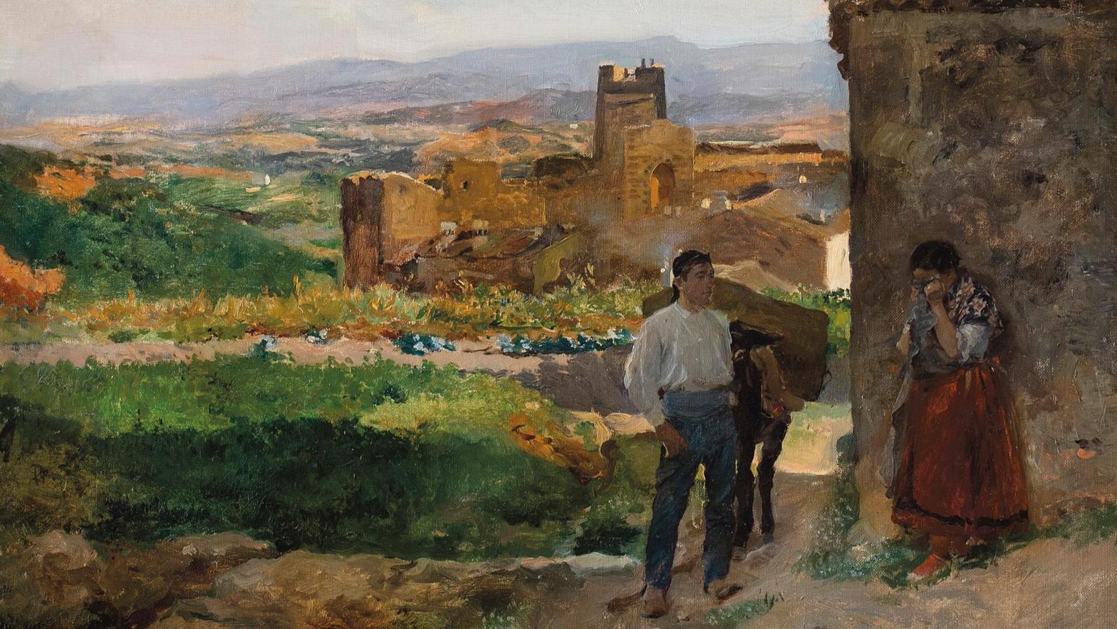 Joaquín Sorolla y Bastida (1863-1923), Ruines de Buñol ou L’Adieu, 1895, huile sur... Les adieux de Joaquín Sorolla y Bastida