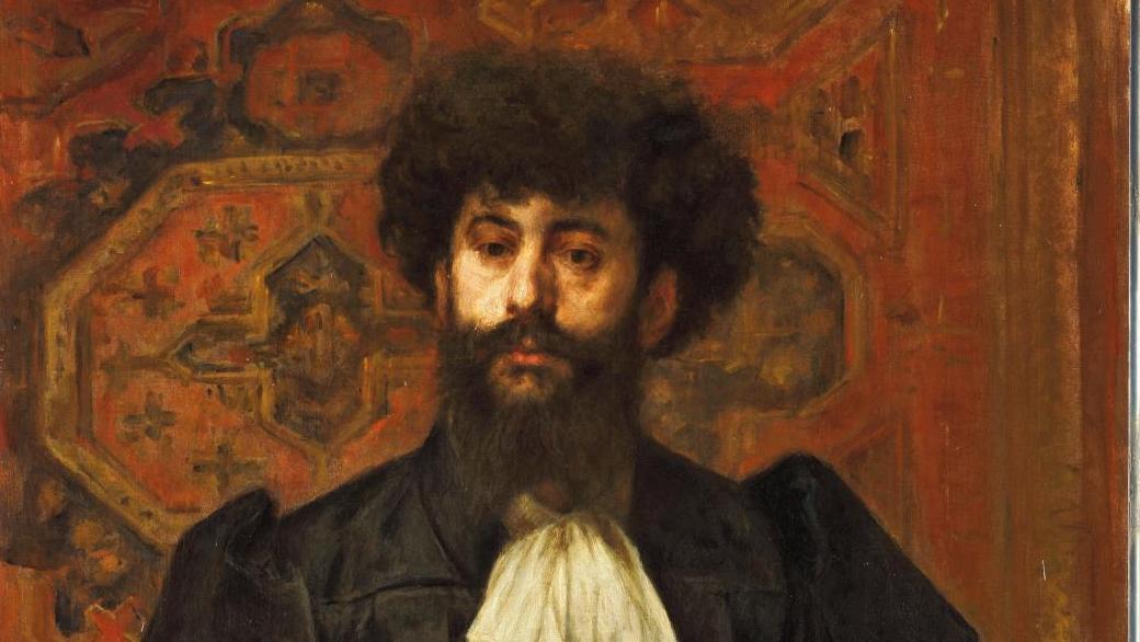 Marcellin Desboutin, Le Sâr Joséphin Péladan, 1891, huile sur toile, 121 x 81 cm,... Marcellin Desboutin à la pointe du portrait