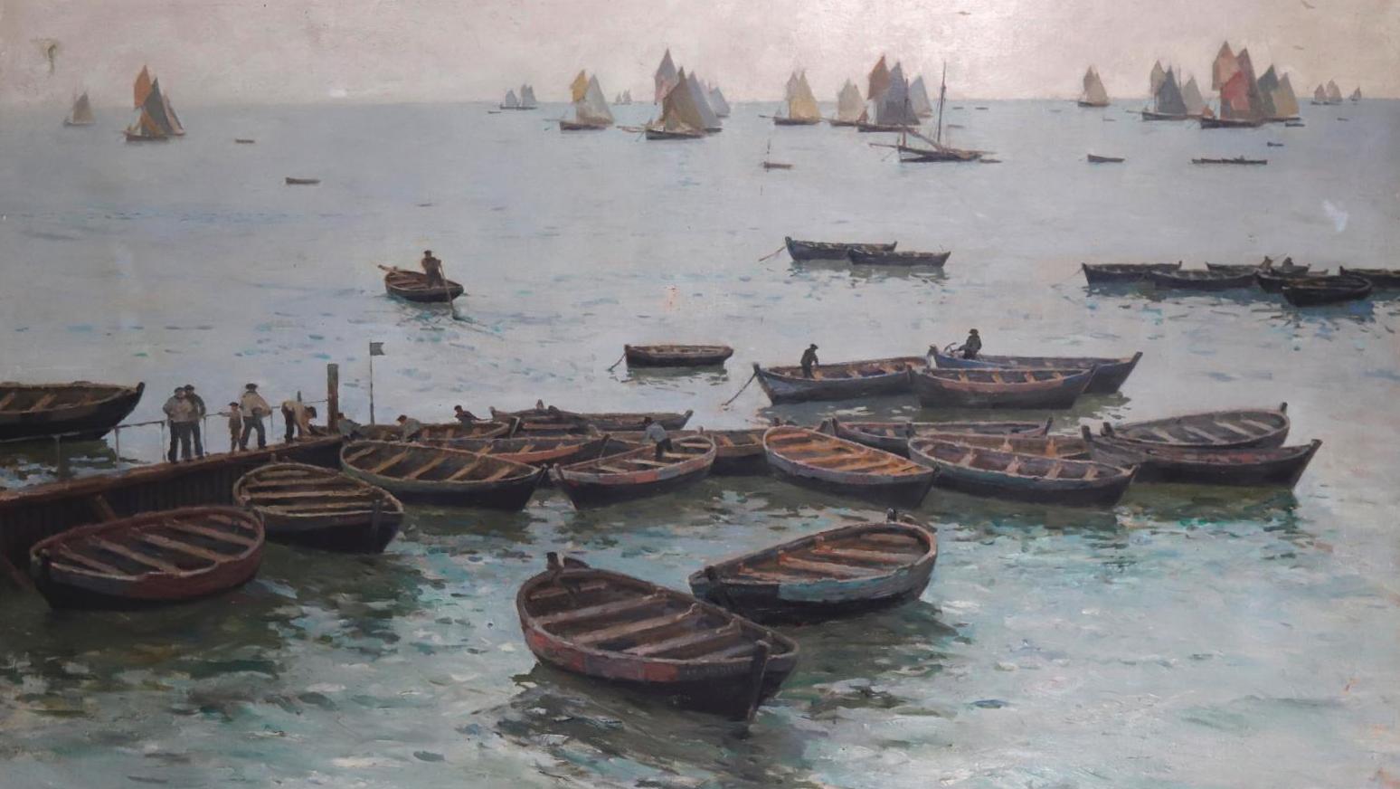 Léon-Gustave Ravanne (1854-1904), Les Picoteux (quartier maritime de La Hougue),... Chroniqueurs de Normandie et d’ailleurs