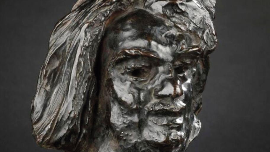 Auguste Rodin (1840-1917), Balzac, dernière étude pour la tête, modèle créé en 1897,... Un Balzac de Rodin en tête