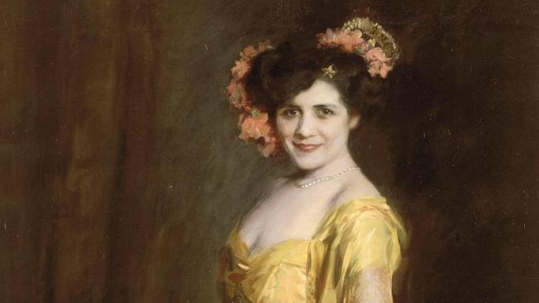 Wiles Irving Ramsey (1861-1948), Portrait de Jeanne Gerville-Réache dans le rôle... La vie et l’œuvre de Prosper Mérimée à Compiègne