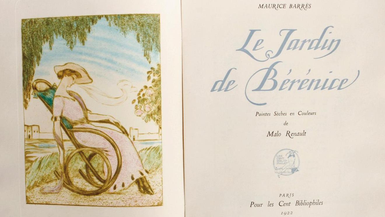 Maurice Barrès (1862-1923), Le Jardin de Bérénice, Paris, Les Cent Bibliophiles,... Bibliophilie : les jardins de Maurice Barrès