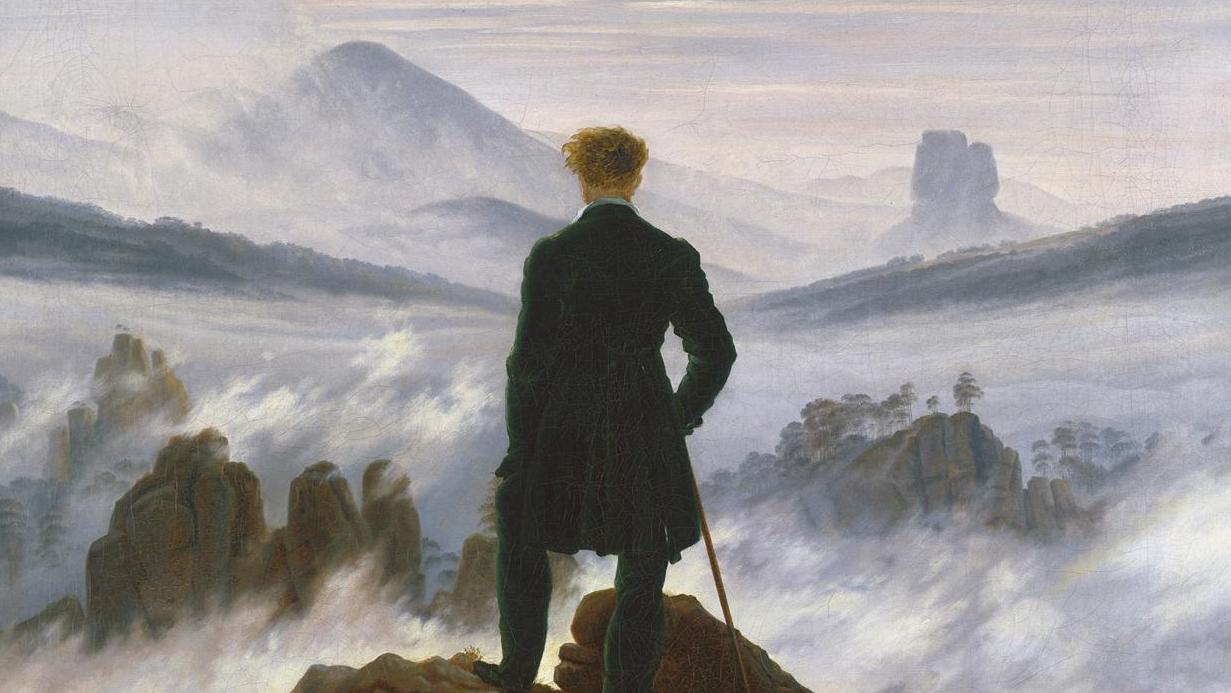 Caspar David Friedrich, Le Voyageur contemplant une mer de nuages, vers 1817, huile... Hambourg offre une rétrospective à Caspar David Friedrich
