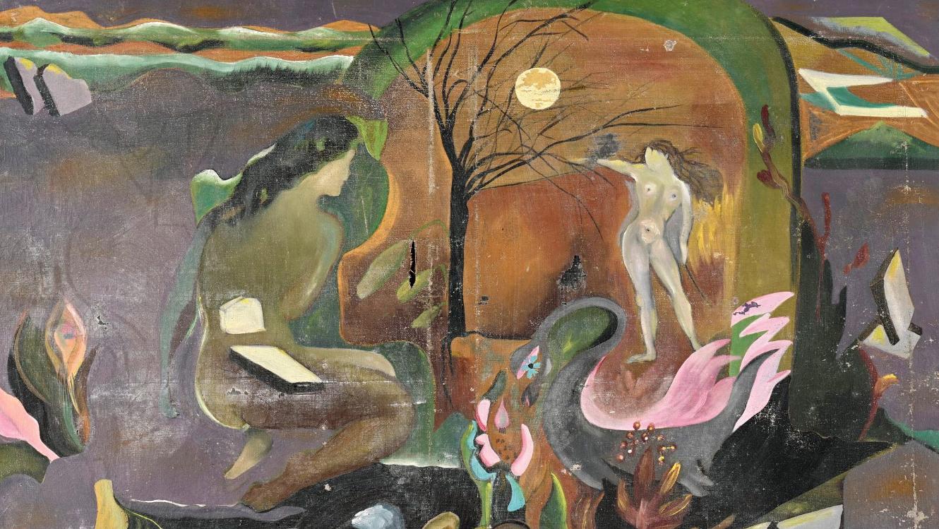 Louise Janin (1893-1997), La Création du monde, huile sur toile, 50 x 73 cm. Adjugé :... La musicalité de Louise Janin
