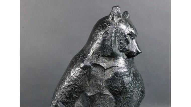 Georges-Lucien Guyot (1885-1973), Famille d’ours, bronze à patine brune signé sur... Des ours en famille par Georges-Lucien Guyot 