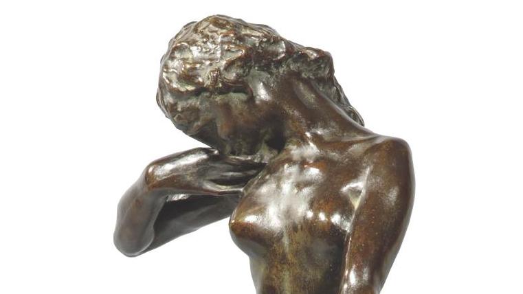 Auguste Rodin (1840-1917), Faunesse debout - version rocher simple, bronze à patine... Mythologies de la grande Grèce à Rodin