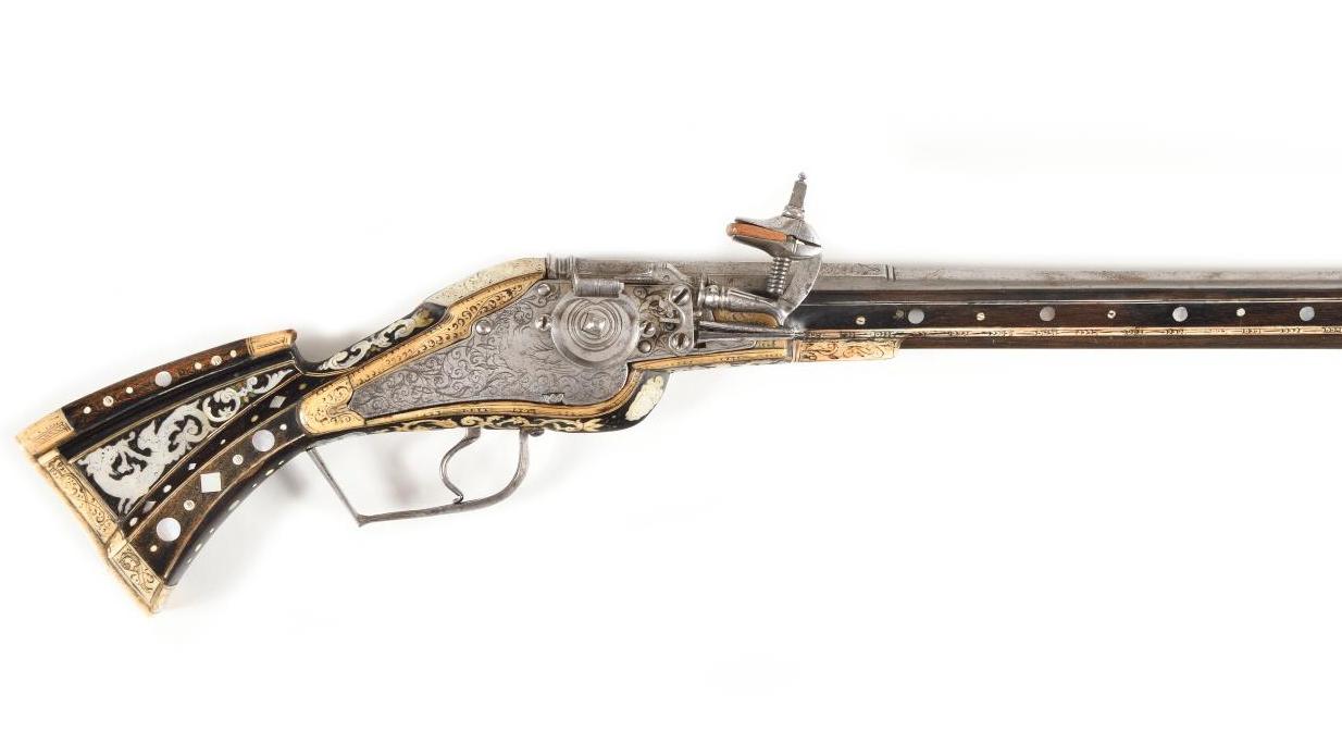 Allemagne du Sud (Salzbourg ?), vers 1580-1600, pistolet à rouet de chasse pour enfant,... Les armes à système de Jean Louis Noisiez