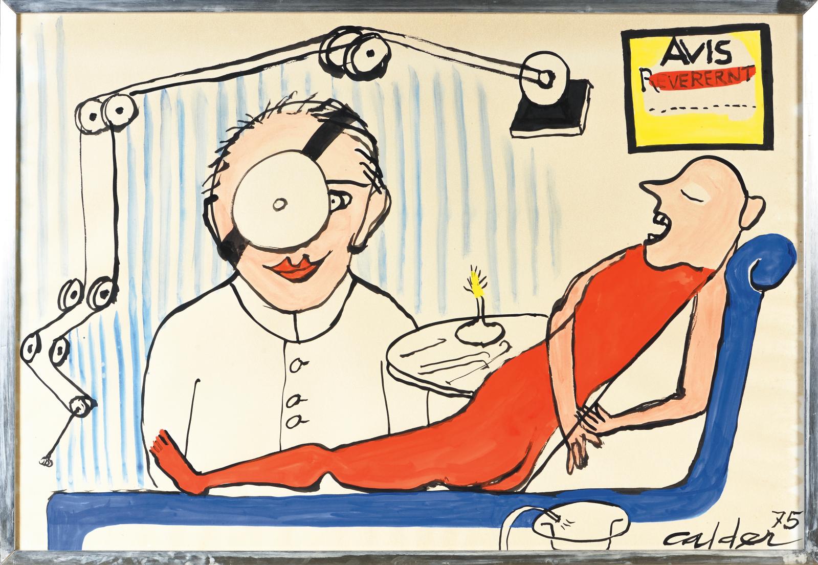 Deux gouaches d'Alexander Calder, un homme de cœur