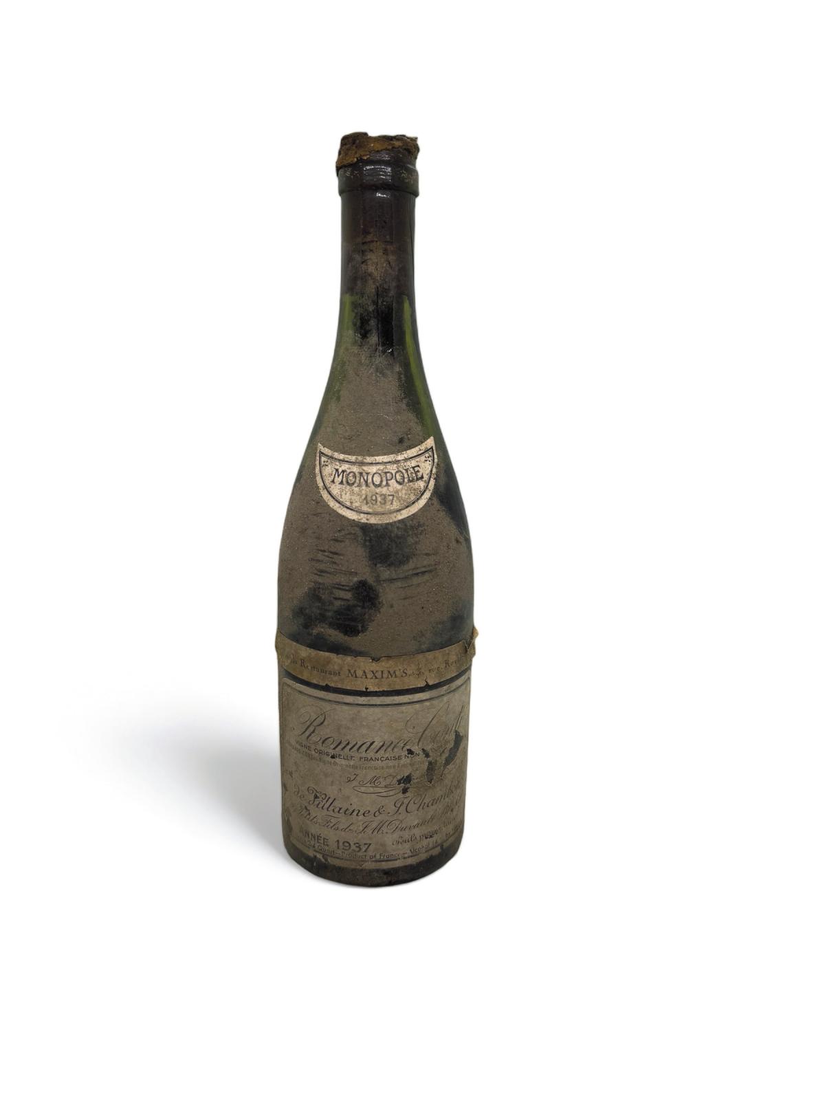 Romanée-conti 1937 : un vin historique 
