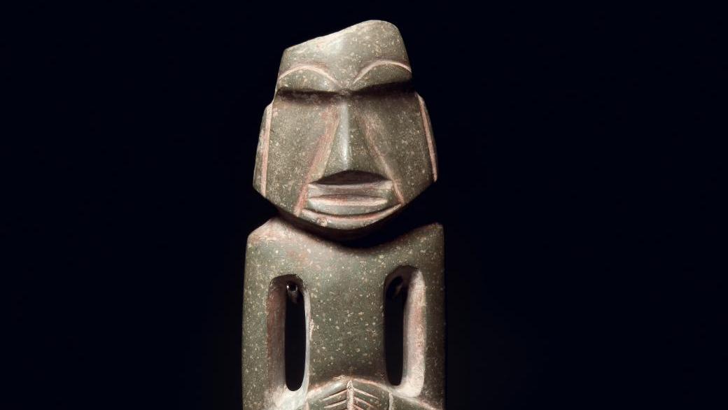 Mexique, État de Guerrero, culture mezcala, Préclassique récent, 300-100 av. J.-C.... Énigmatique art précolombien