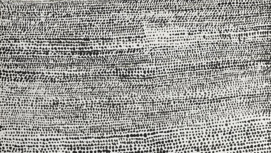 Pierrette Bloch (1928-2017), Sans titre, 1998, encre de Chine sur papier Vinci (détail).... La poésie discrète de Pierrette Bloch à Rodez