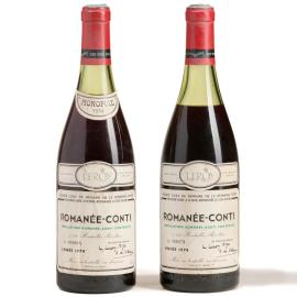 Romanée-Conti 1974, deux bouteilles au sommet - Panorama (avant-vente)