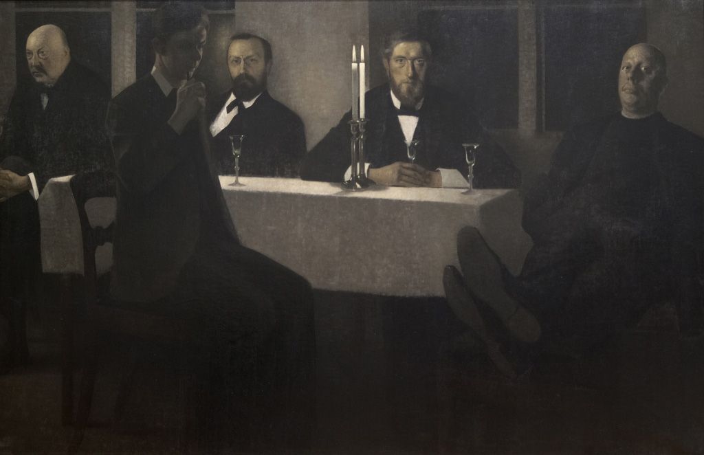 Cinq portraits, 1901-1902, huile sur toile, 190 x 300 cm, Stockholm, Thielska Galleriet. 