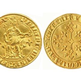 Tibère et Philippe le Bel sur monnaies d'or
