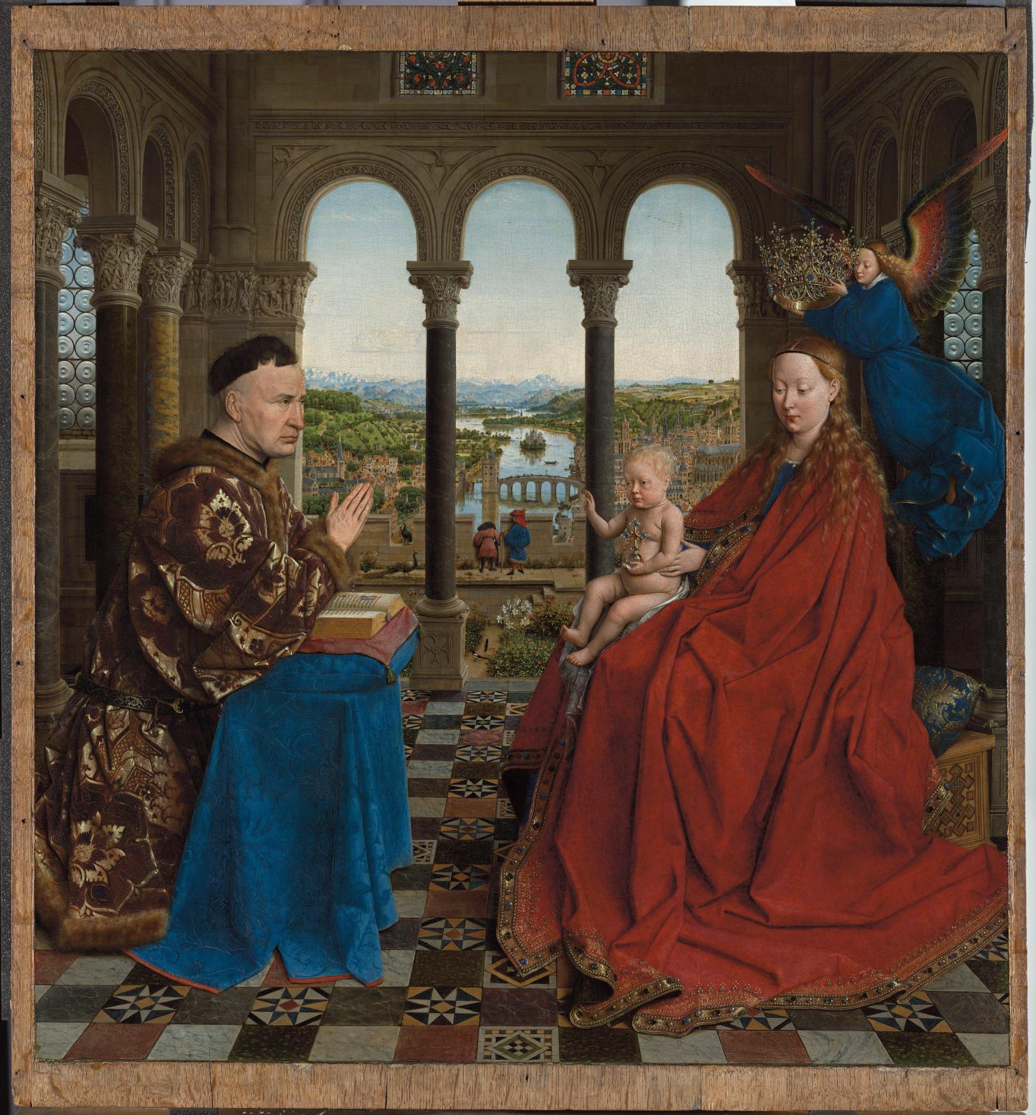 L'œuvre du mois : la Vierge du chancelier Rolin de Van Eyck restaurée