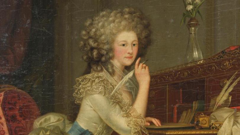 Karl Anton Hickel (1745-1798), Portrait de Marie-Thérèse de Savoie Carignan, princesse... Dans l’intimité de la princesse de Lamballe