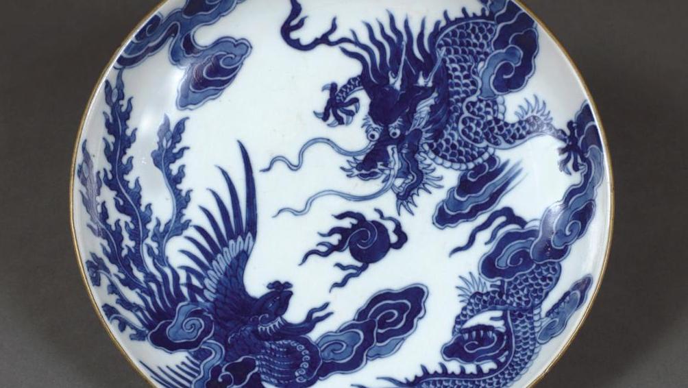 Chine pour le Vietnam, XVIIIe siècle. Coupe en porcelaine à décor en bleu sous couverte... De Saïgon à Paris en passant par Fontfroide