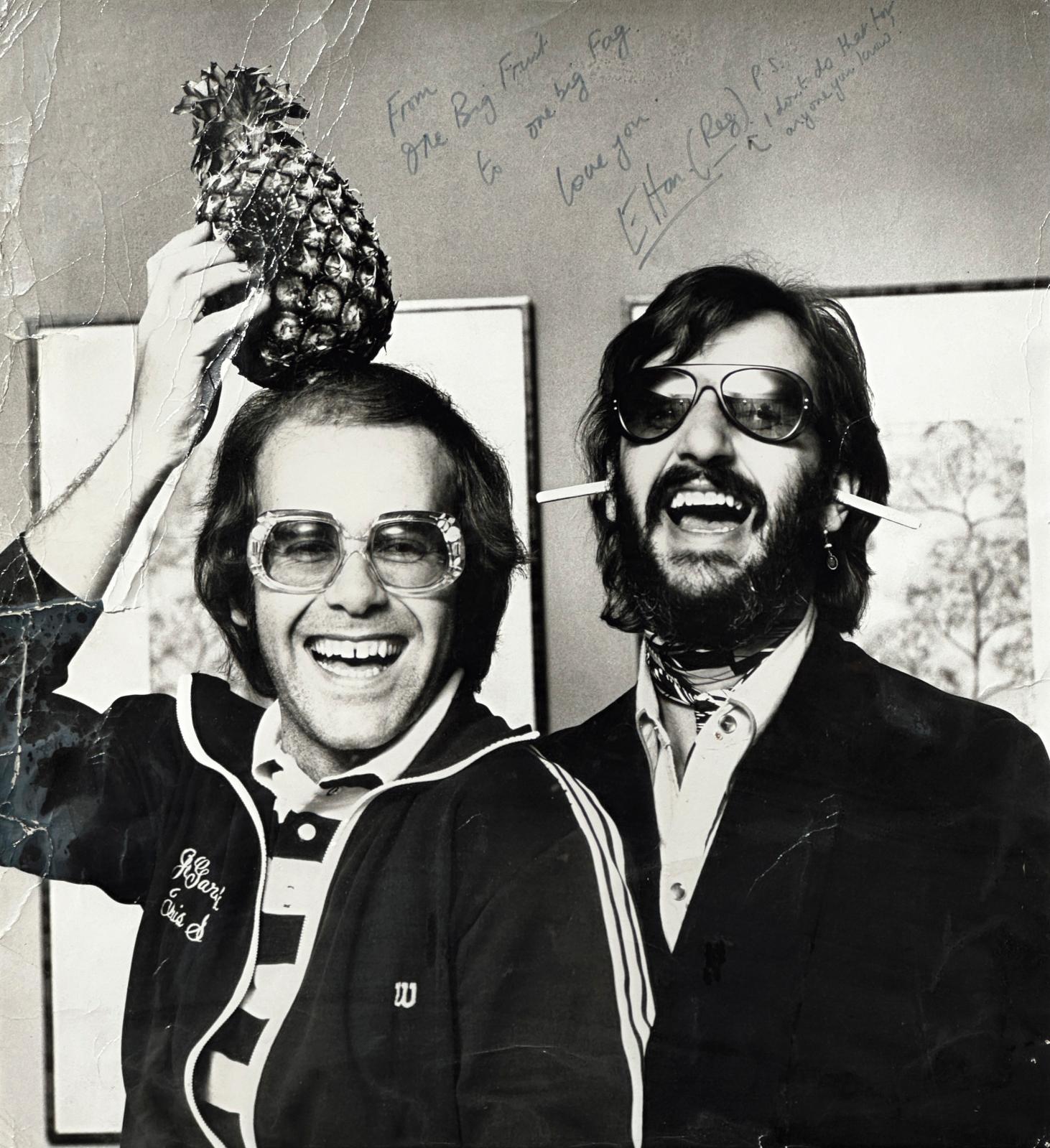 Elton John et Ringo Starr par Terry O’Neill 