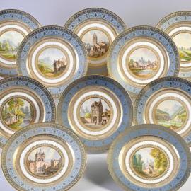 Vues royales de France en porcelaine de Sèvres - Panorama (après-vente)