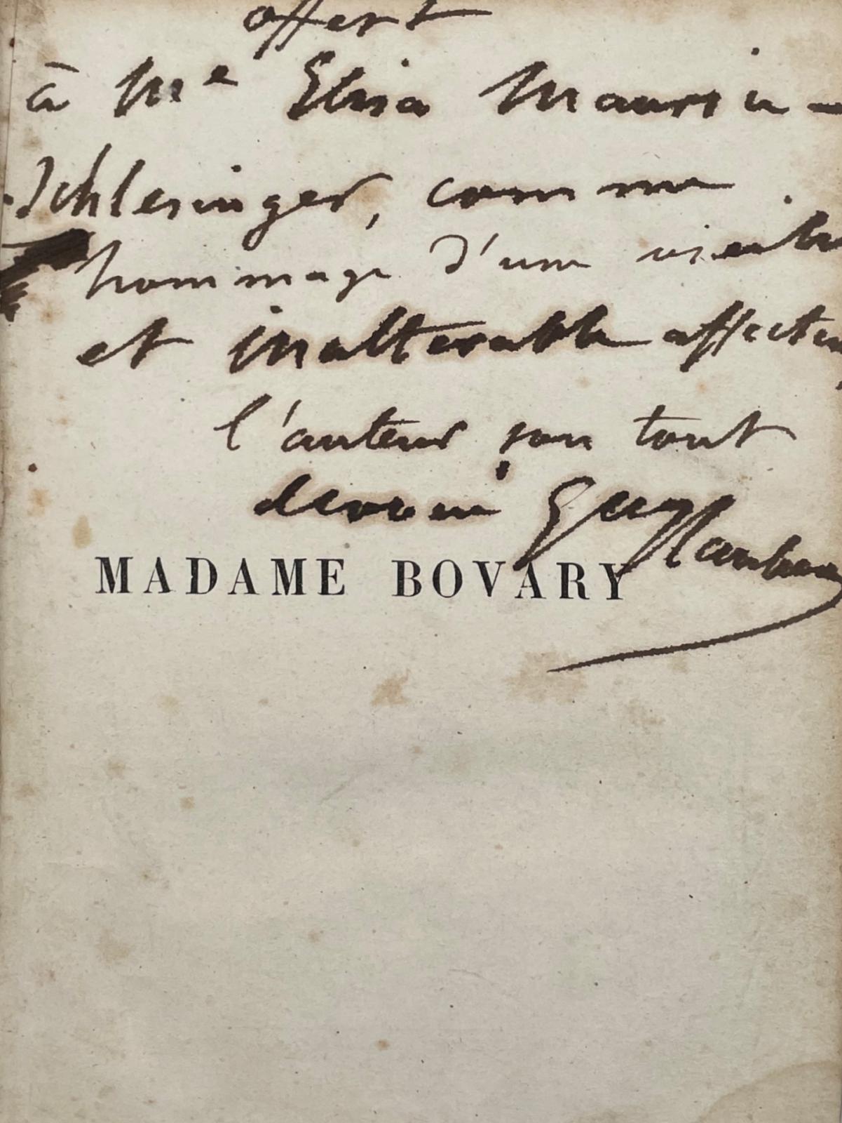 Le Madame Bovary de Flaubert à Élisa Schlesinger