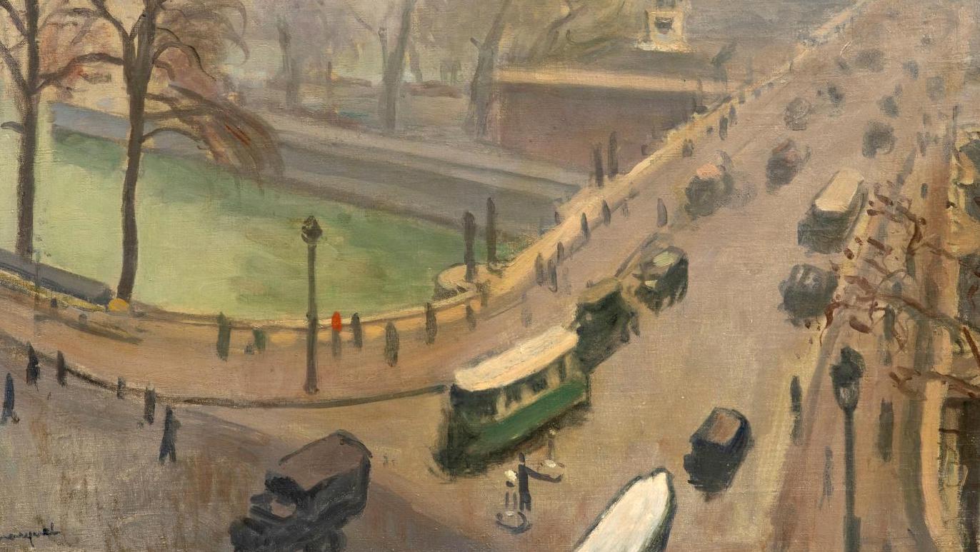 Albert Marquet (1875-1947), Vue du Pont-Neuf à Paris, 1938, huile sur toile, 46 x 61 cm... Collection Ambroise Waroquet