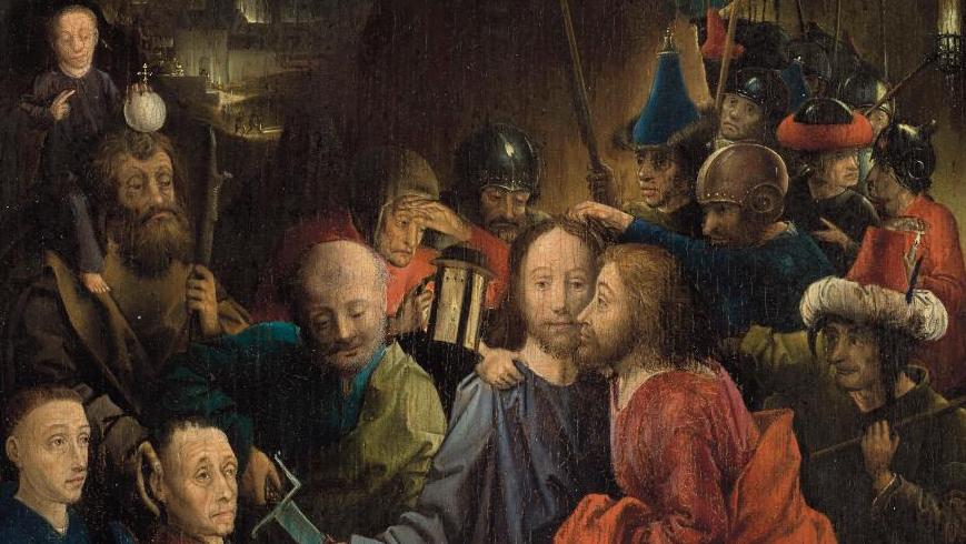 Maître de Dreux-Budé/André d’Ypres, Le Baiser de Judas et l’Arrestation du Christ,... Les arts en France sous Charles VII au musée de Cluny