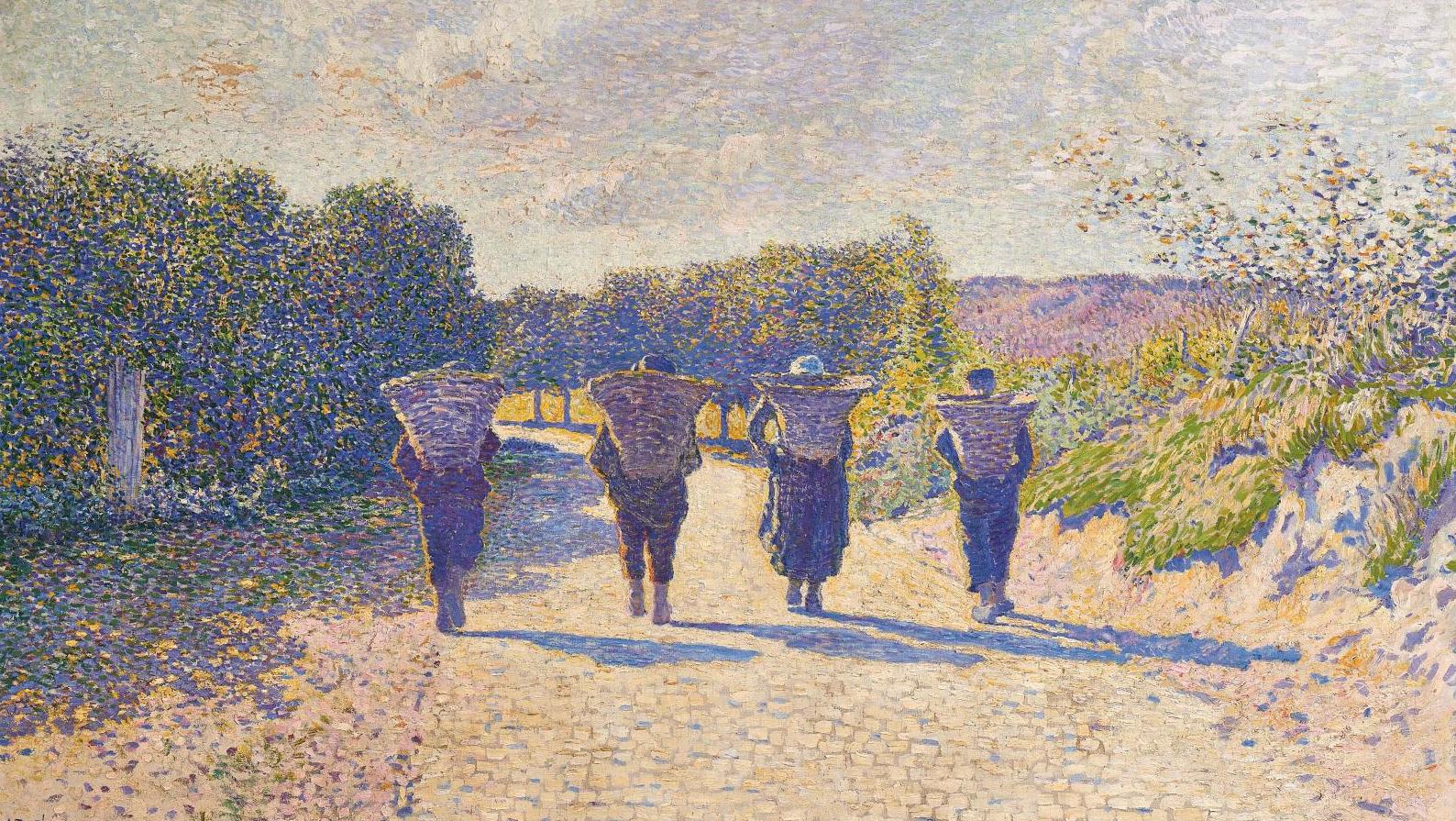 Anna Boch (1848-1936), Retour de la pêche, 1891, huile sur toile, 75,5 x 127 cm,... Anna Boch, une impressionniste à Pont-Aven