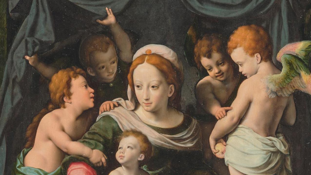 Atelier de Cornelis Van Cleve (1520-1567), Marie et l’Enfant Jésus, saint Jean-Baptiste... L’art sacré et Cornelis Van Cleve plébiscités