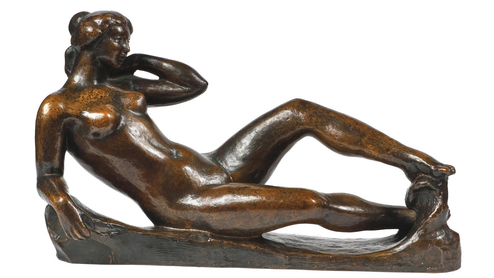 Aristide Maillol (1861-1944), Étude pour le monument à Paul Cézanne, 1912-1925, épreuve... Maillol pour Cézanne dans la collection d’un amateur germanopratin