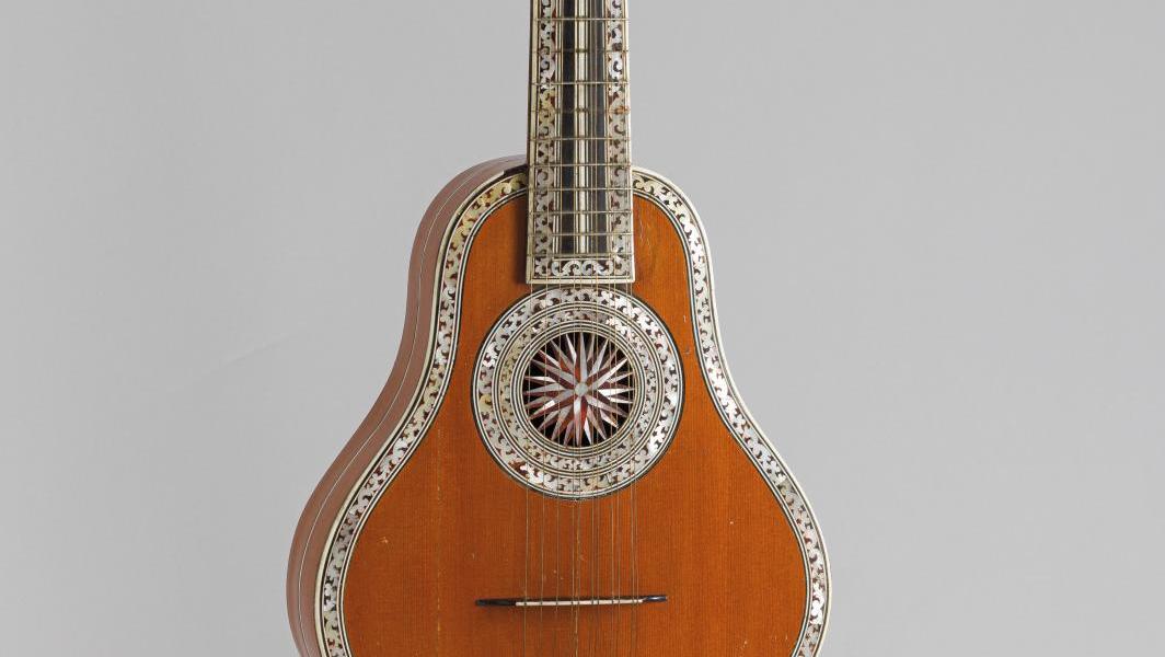 Gérard Joseph Deleplanque (1723-1784), Lille, 1784, cistre avec étiquette originale... Une collection de précieux instruments de musique des XVIIe et XVIIIe siècle