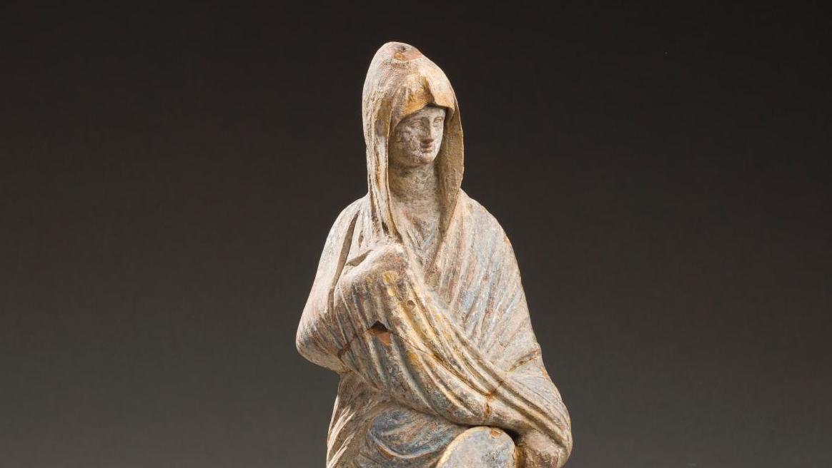 Greek Art, Tanagra (Boeotia), circa 325-300 B.C.E, attributed to the workshop of... The Classical Allure of the Women from Tanagra
