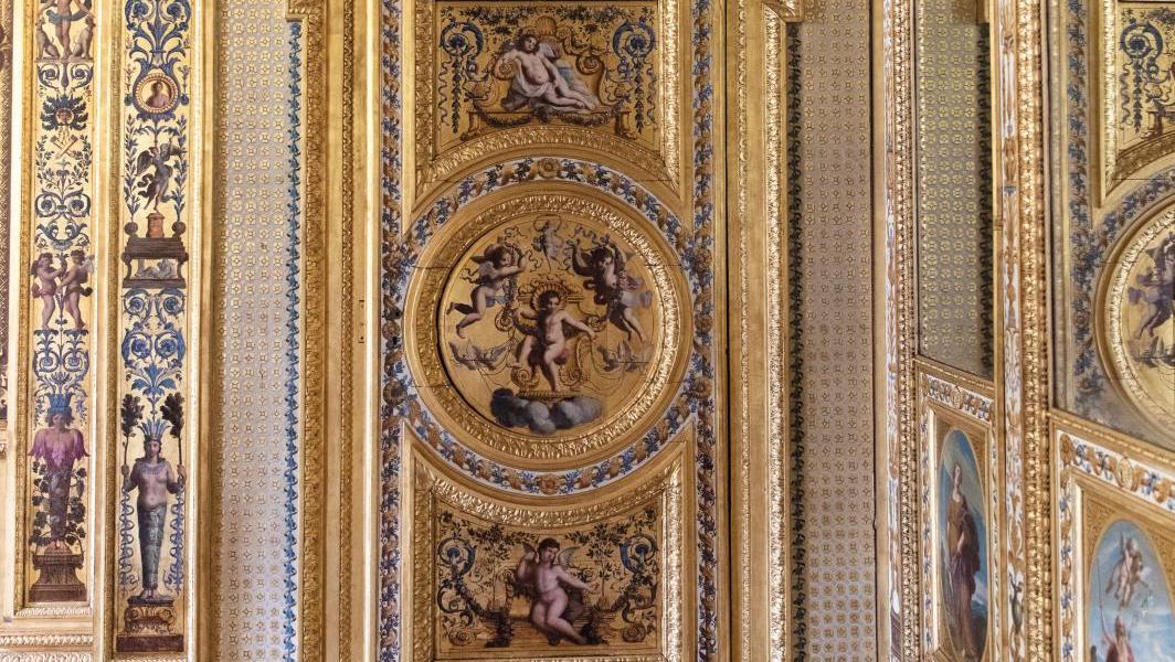 Porte de la salle au Livre d’or.© Sénat La salle du Livre d’or, le trésor du Sénat au palais du Luxembourg