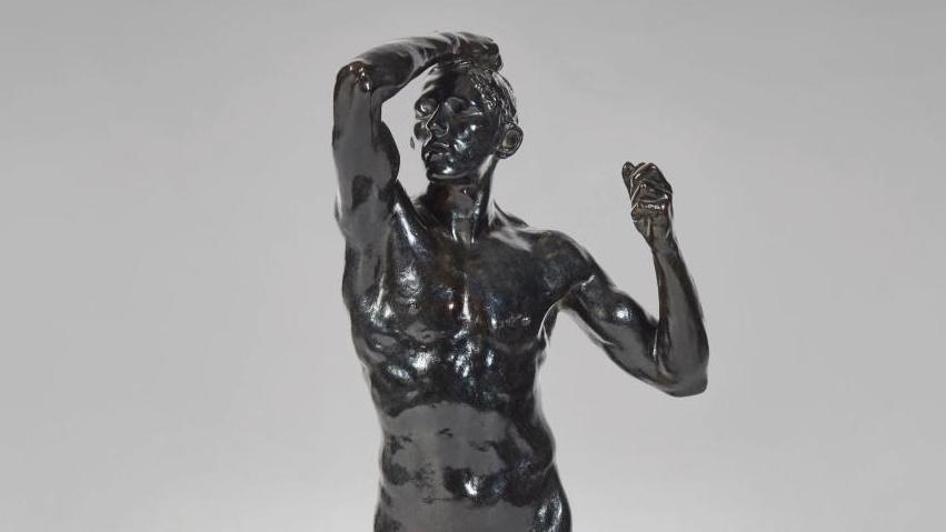 Auguste Rodin (1840-1917), L’Âge d’airain, petit modèle dit aussi «2e réduction»,... L’Âge d’airain, le premier succès de Rodin en version réduite