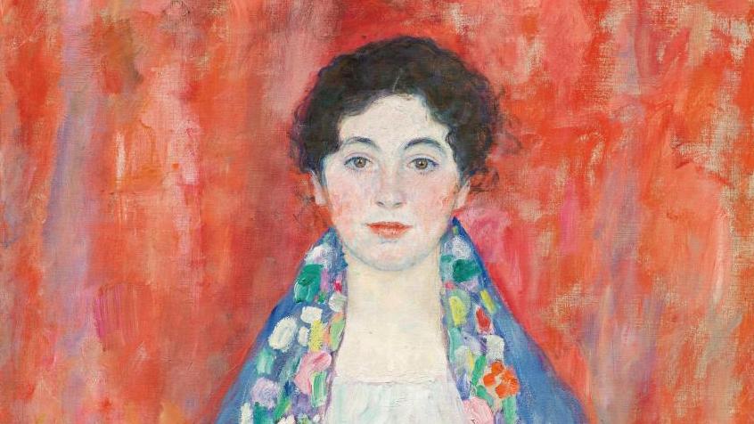 Gustav Klimt (1862-1918), Portrait de Mademoiselle Lieser, 1917, huile sur toile,... Une œuvre majeure de Klimt